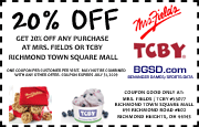 Mrs. Fields Coupon
