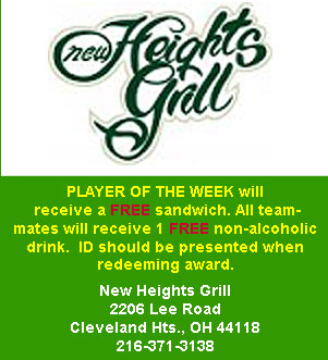 
New Heights Grill Player of the Week